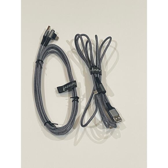 Set of 2 AINOPE RIGHT ANGLE USB TYPE C CABLE - Picture 6 of 7